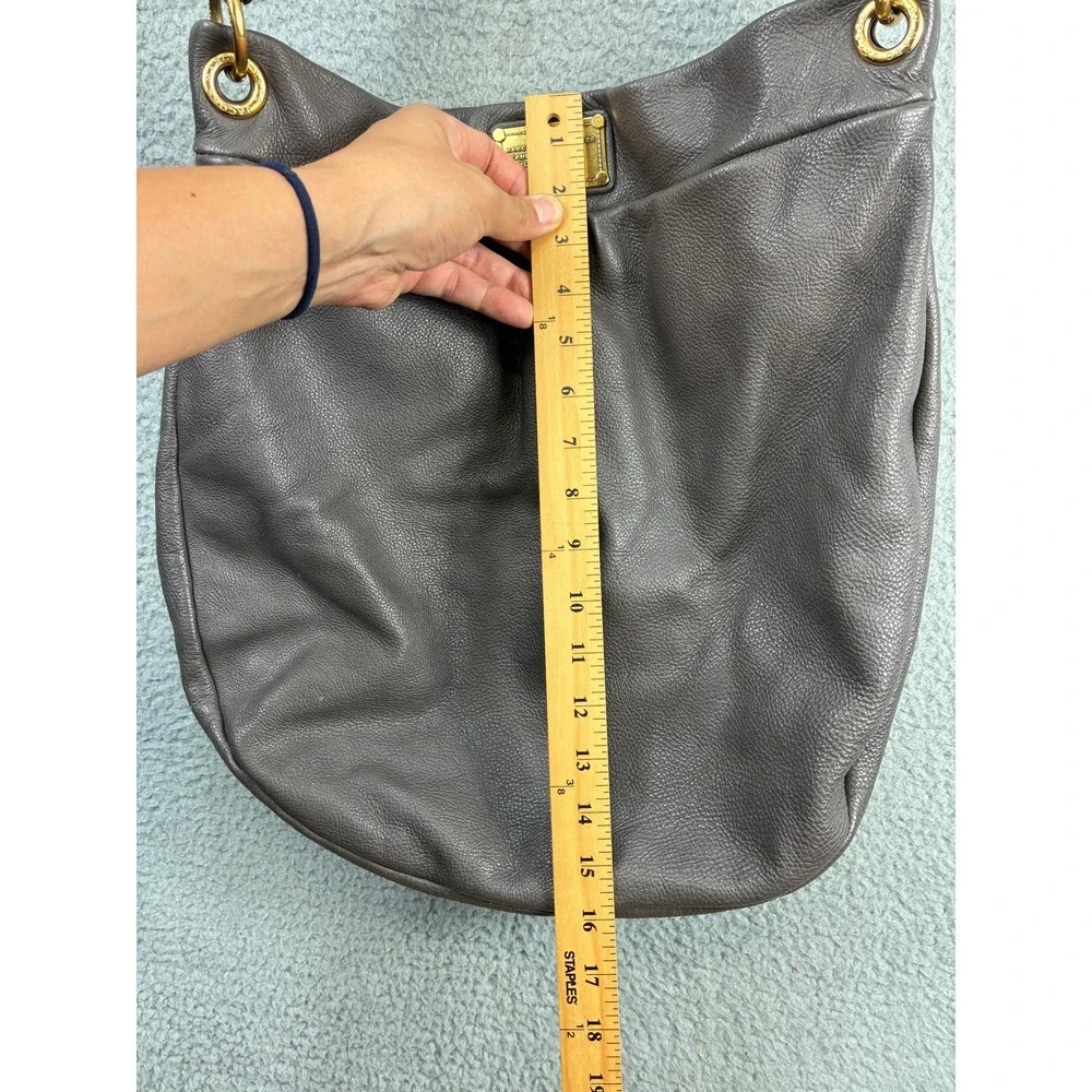 Marc by Marc Jacobs Classic Q Hillier Hobo Shoulder Bag Womens Medium Gray